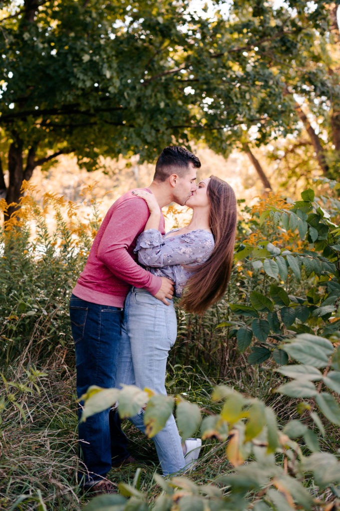 fall engagement session photos sharon woods park cincinnati 