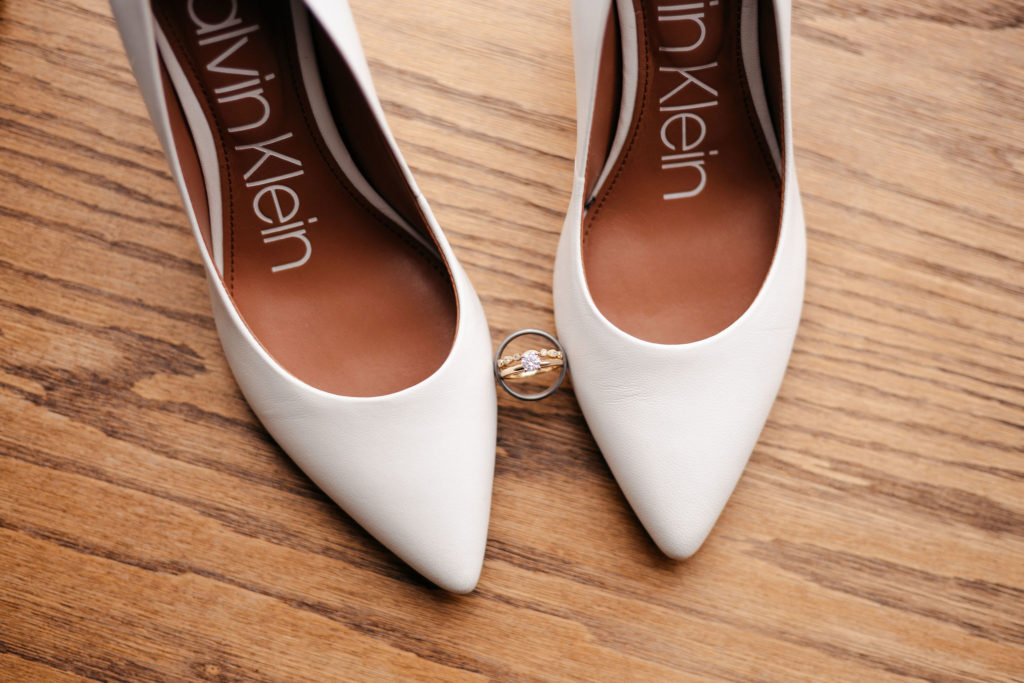 simple elegance wedding day shoes 